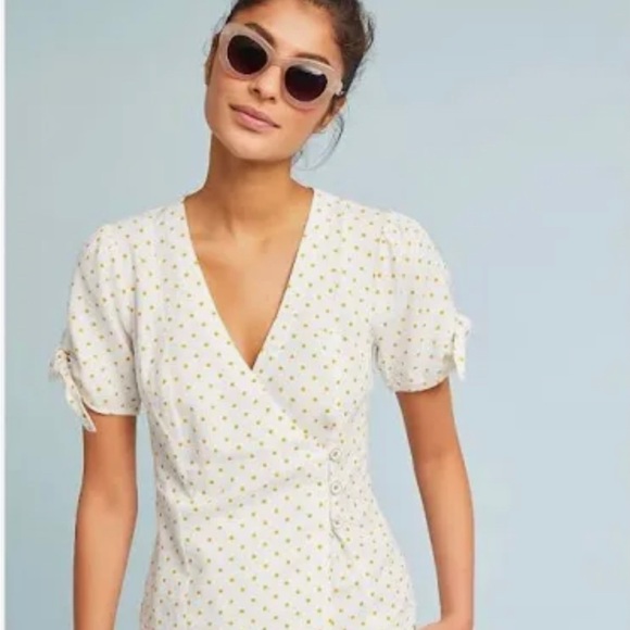 Polka dot blouse, maeve, size 4, Anthropologie - Picture 1 of 6